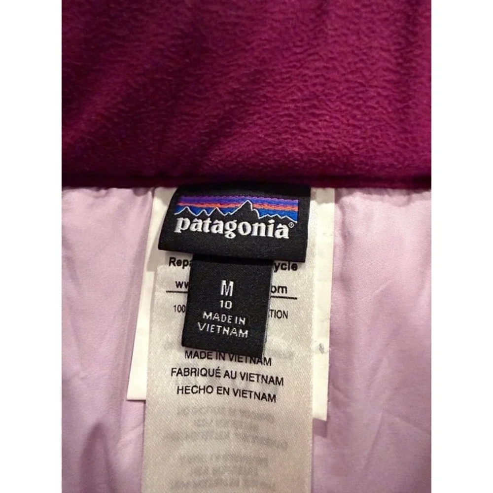 Patagonia Girls Ski Snowboard Pant M 10 Berry VGUC